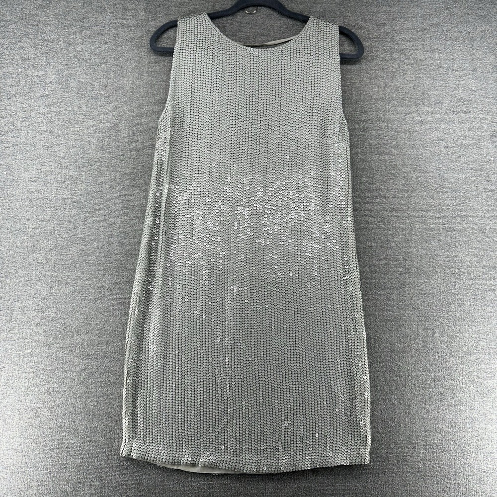 All Saints Silver Sequin Dress